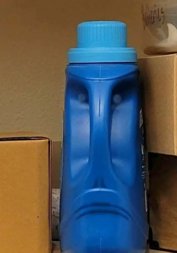 The Angriest Bottle Of Laundry Soap I've Ever Seen
