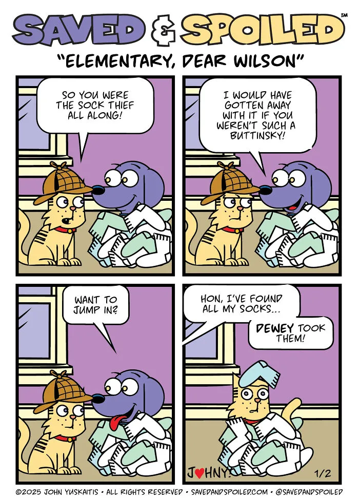 30 New Comics About My Dog And Cat, Who Couldn’t Be More Different If They Tried