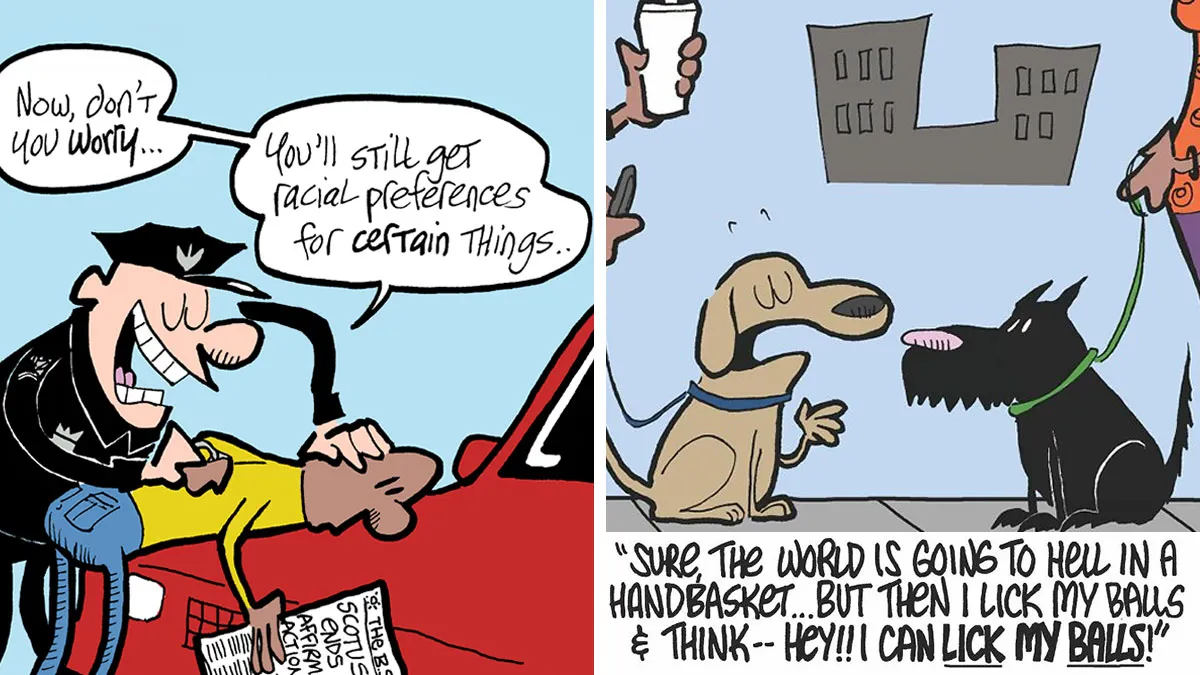This Artist Created 64 Clever Comics That Tackle Life, Race, And Politics