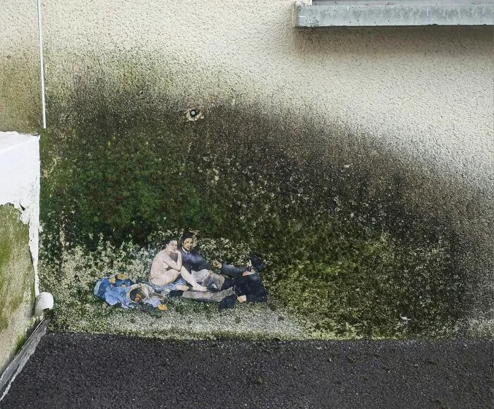This Artist Turns Cracks And Broken Walls Into Art, 40 Clever Street Interventions By Oakoak (New Pics)