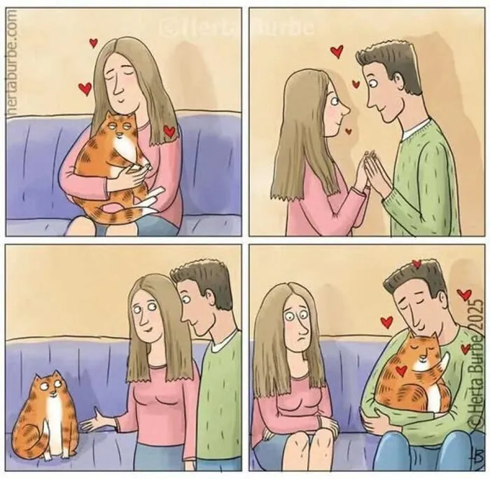 50 Beautiful Cat Comics By This Artist That Show Why Humans Feel So Deeply Connected To These Animals