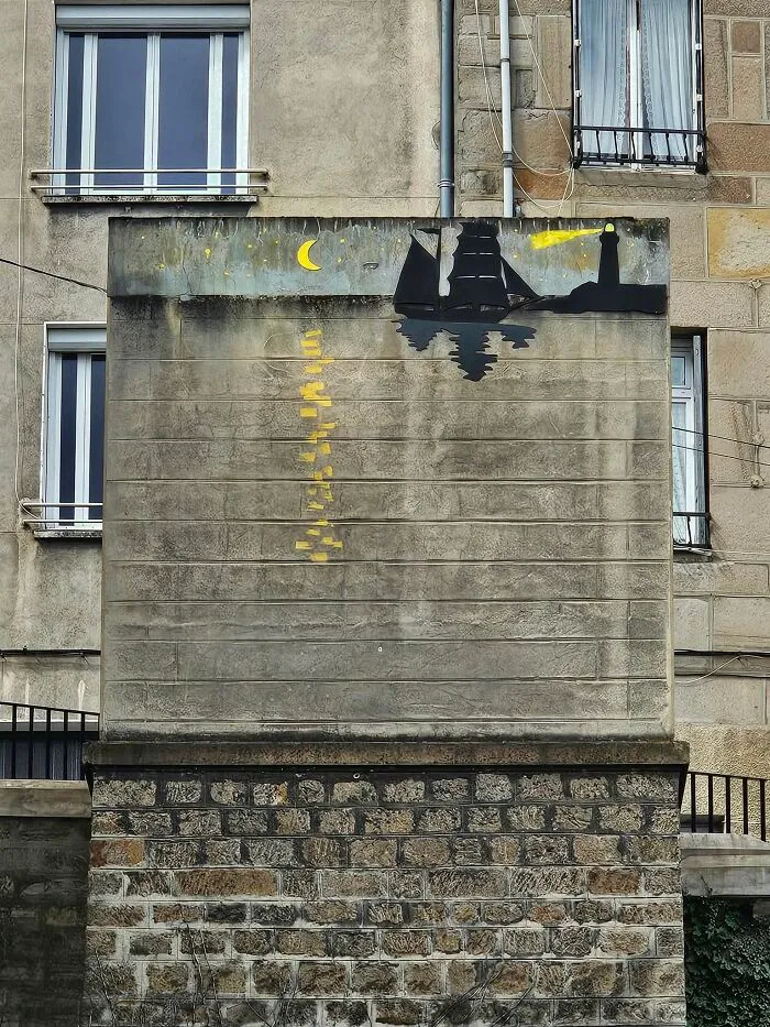 This Artist Turns Cracks And Broken Walls Into Art, 40 Clever Street Interventions By Oakoak (New Pics)