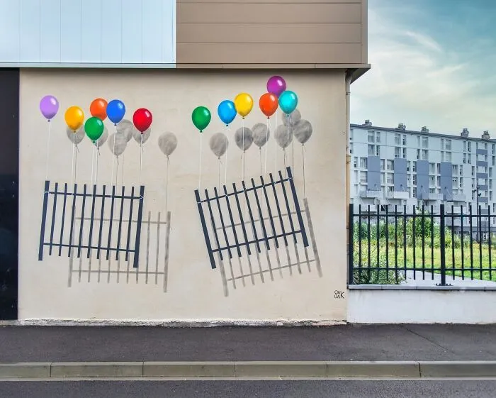 This Artist Turns Cracks And Broken Walls Into Art, 40 Clever Street Interventions By Oakoak (New Pics)
