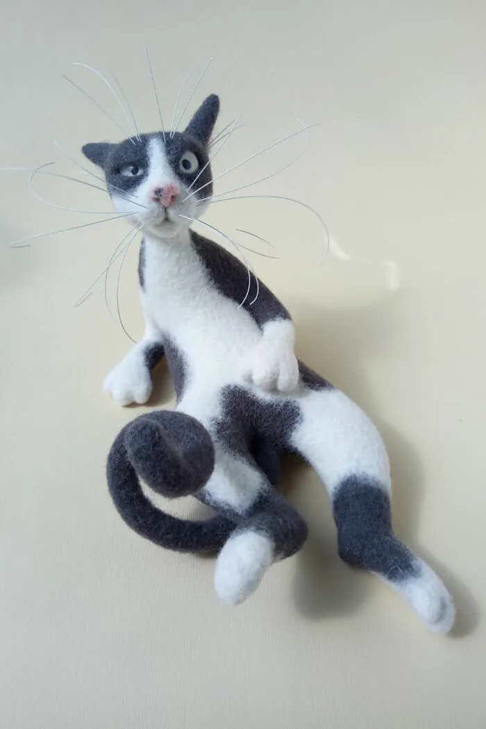 Artist Makes Felted Cats With Whiskers That Deserve Their Own Fan Club (43 Pics)