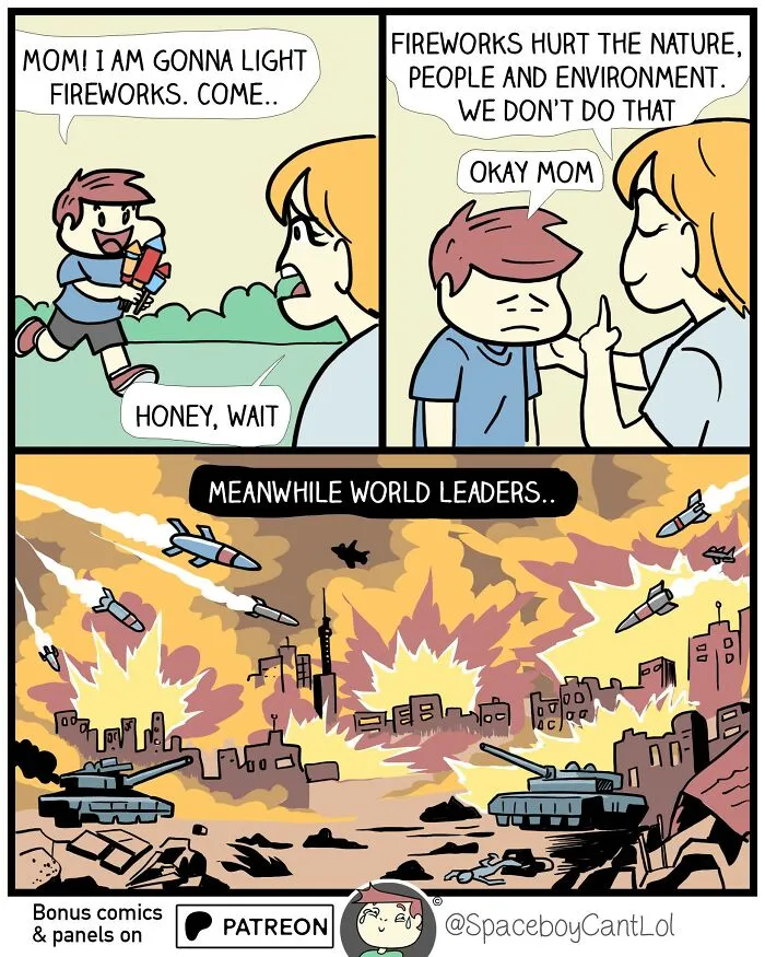 69 New Dark Comics By SpaceboyCantLOL That Mix Humor, Social Commentary, And Unexpected Twists
