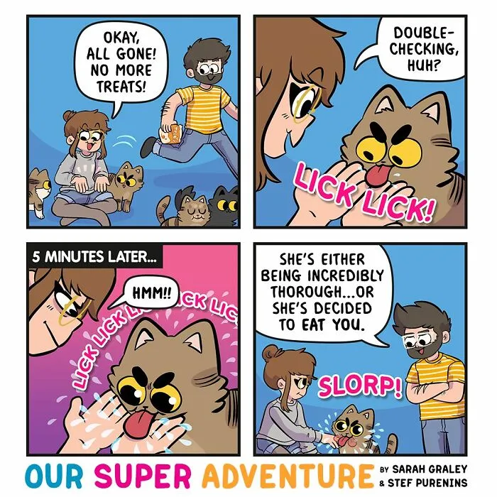 Love And Cats: 50 Hilariously Relatable Comics By Sarah Graley, Inspired By Real-Life Moments (New Pics)