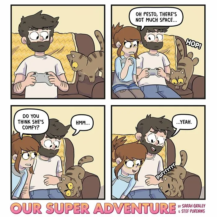 Love And Cats: 50 Hilariously Relatable Comics By Sarah Graley, Inspired By Real-Life Moments (New Pics)