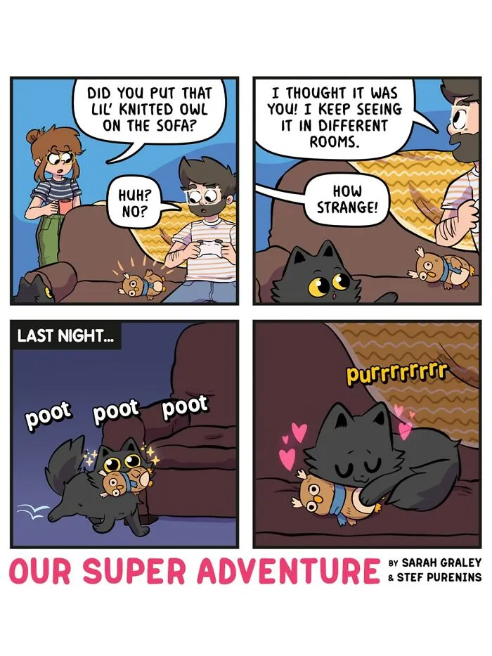 Love And Cats: 50 Hilariously Relatable Comics By Sarah Graley, Inspired By Real-Life Moments (New Pics)