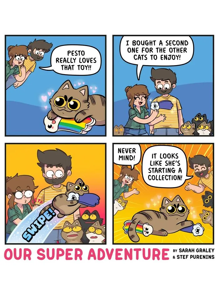 Love And Cats: 50 Hilariously Relatable Comics By Sarah Graley, Inspired By Real-Life Moments (New Pics)