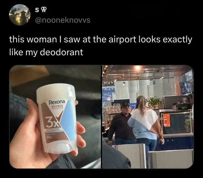 How Can A Woman Look Like A Deodorant?