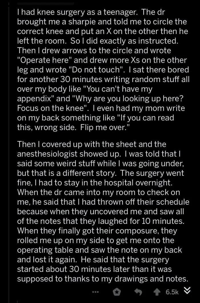 A Good Way To Start A Surgery