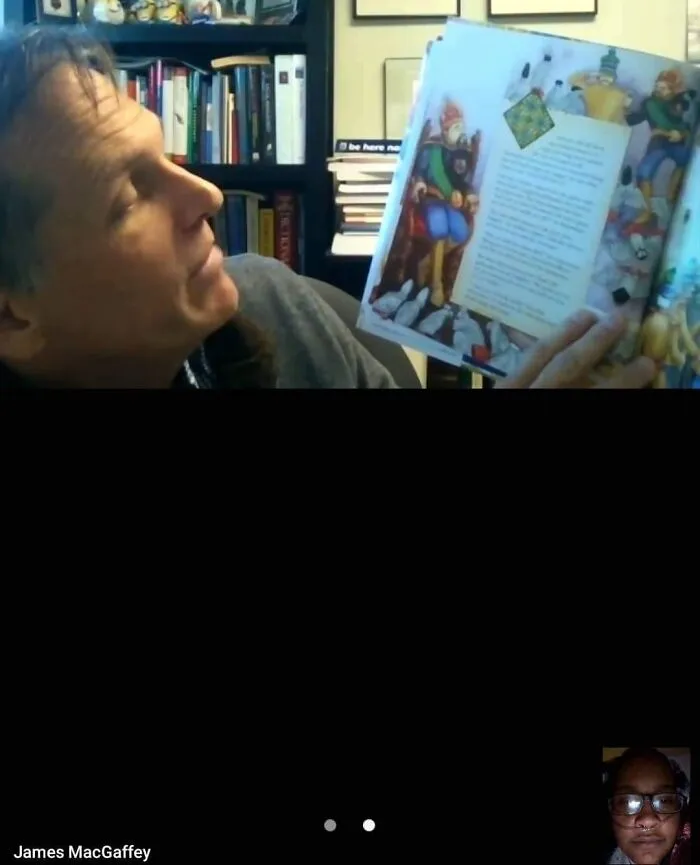 This Is My Best Friend's Cardiologist Since She Was 14 (Now In Her 30s), Reading Her A Bedtime Story Via Video Chat As She's In The Hospital Waiting For A New Heart