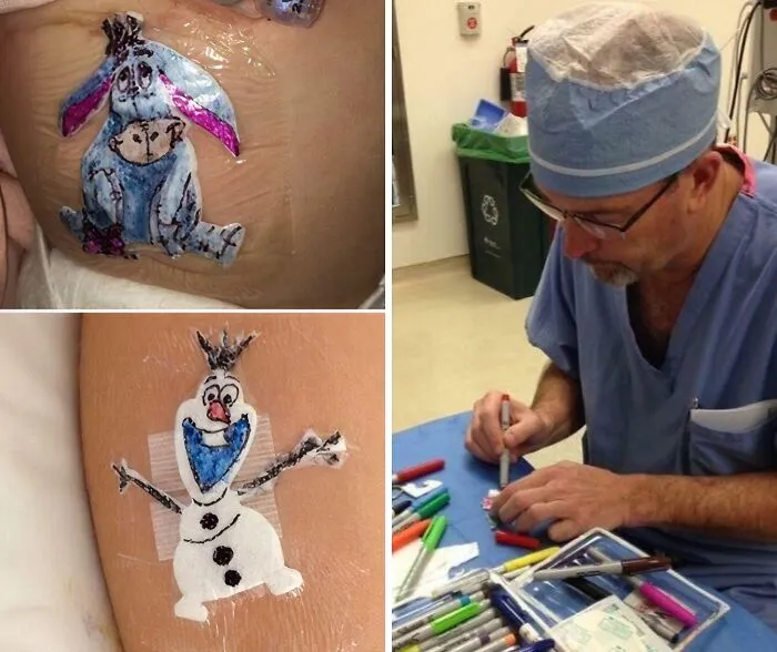 A Hospital Surgeon Creates "Dressing Drawings" So Kids Don't See Scars 