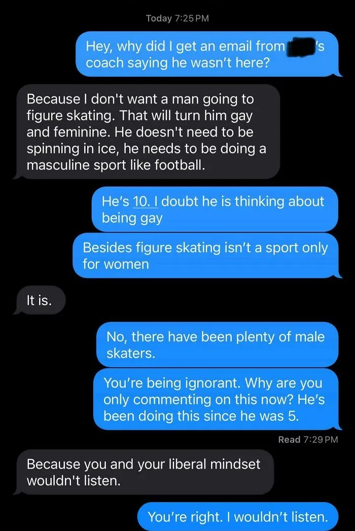 My Father Refused To Bring My Son To Figure Skating Practice After I Let Him Babysit