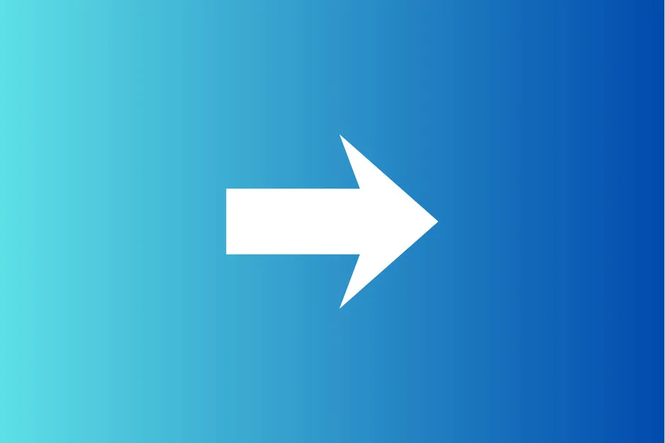 White arrow on a blue gradient background, pointing right, an example for a missing figure D.