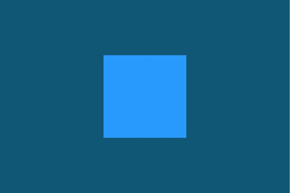 A blue square centered on a darker blue background. Choose the figure that completes the pattern.