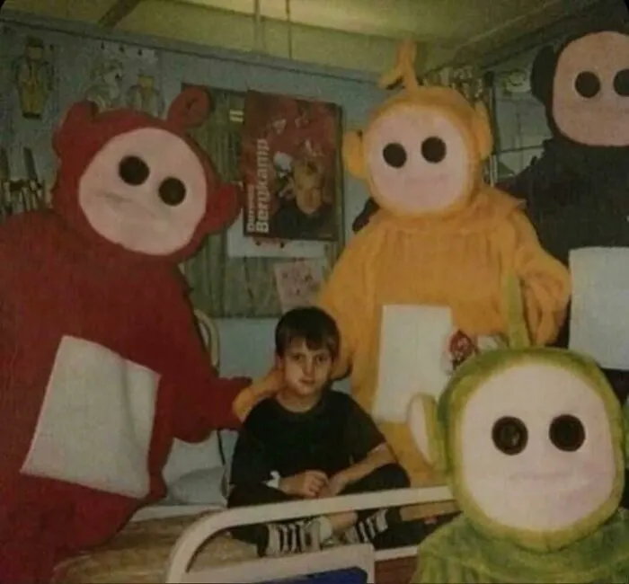 Does Anyone Know The Origins And Context Of This Photo Like When It Was Taken And Where Its From, All I Can Get Is Its Some Group In Bootleg Costumes Visiting A Hospital?