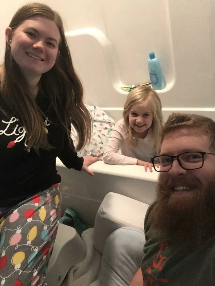 Last Night's 1-2 AM "Family Camping Trip". Daughter Unaware Of Tornado Nearby Destroying Our Town