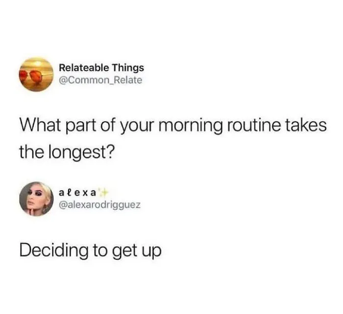 Me vs. Bed