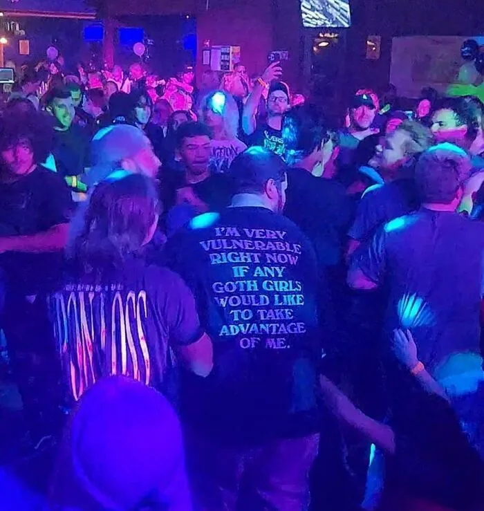 This Guy's Shirt In The Club