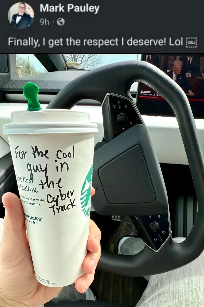Cool Guy In A Cybertruck