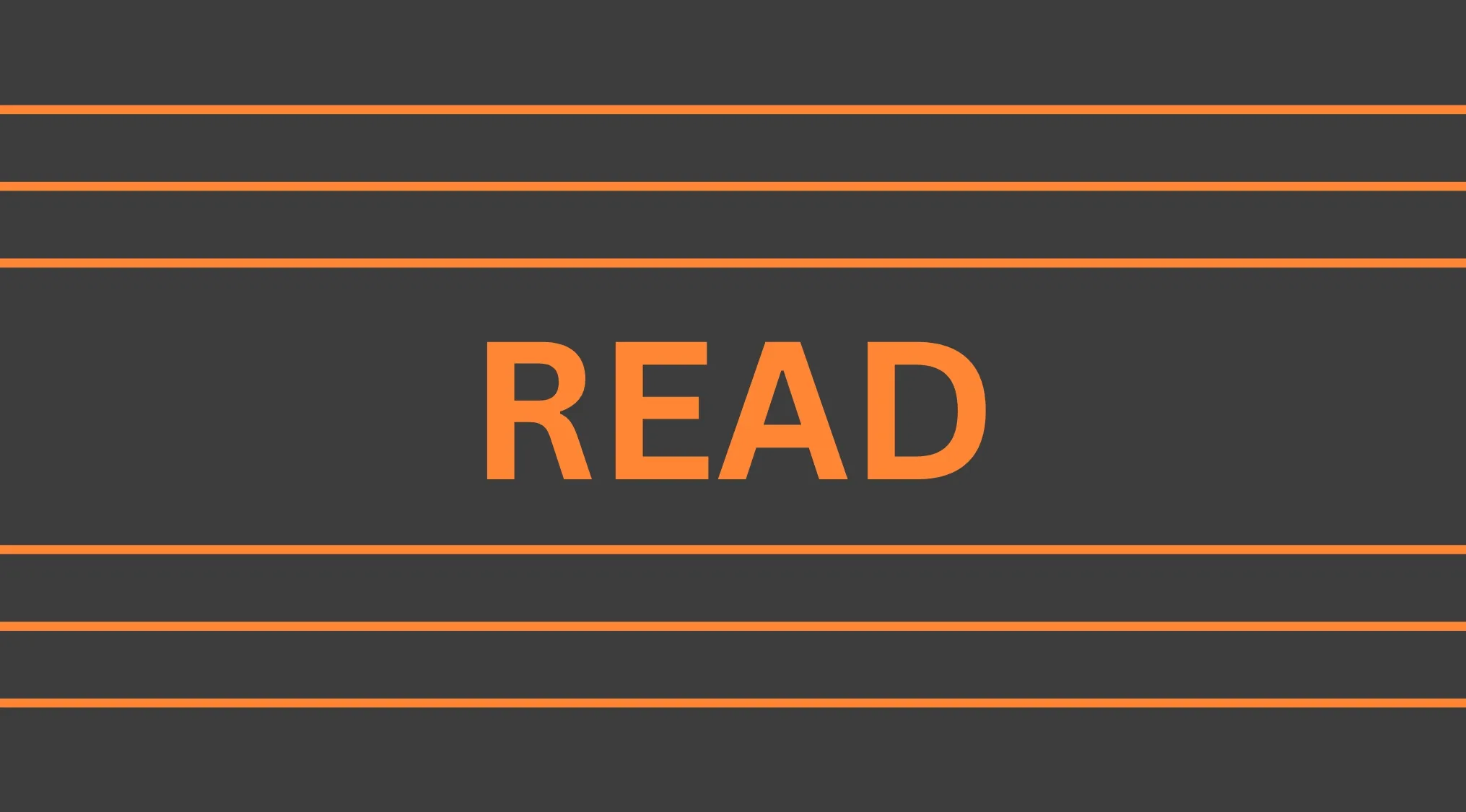 A rebus puzzle featuring the word READ between several horizontal lines.