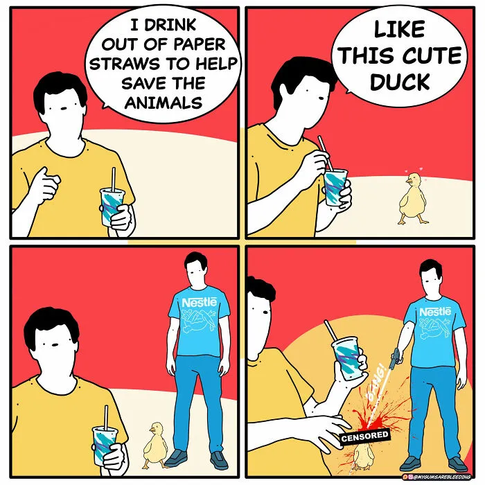 43 New Dark Comics By “My Gums Are Bleeding” That Take Unexpected And Dark Turns