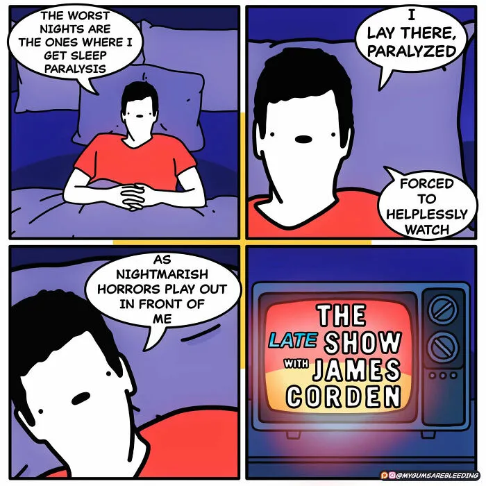 43 New Dark Comics By “My Gums Are Bleeding” That Take Unexpected And Dark Turns