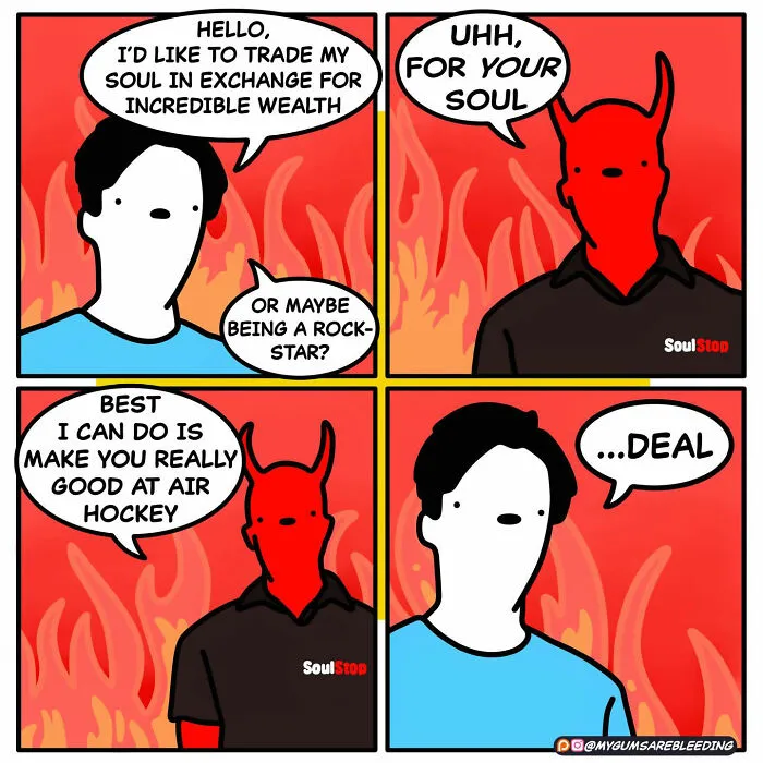 43 New Dark Comics By “My Gums Are Bleeding” That Take Unexpected And Dark Turns
