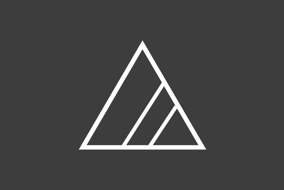 A white triangle with two diagonal lines on a grey background, representing the Do Not Bleach symbol.