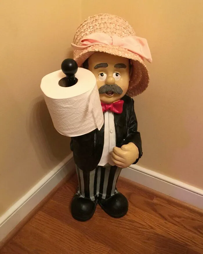 My Kids Have Begged To Keep Mr. Whipple, But My Husband Hates Him. He Blindfolds Him Or Turns Him Around Because He Doesn't Want To To Be Watched During His Constitutional