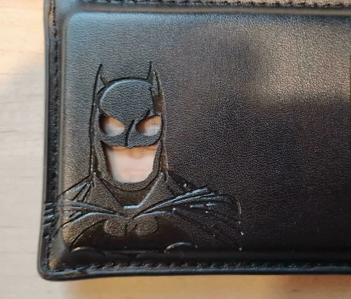 My Wife Got Me A Wallet That Makes Me Look Like Batman When I Insert My License