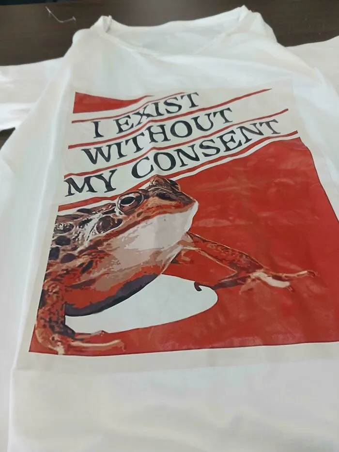 Found This While Working. Guess Who Has A New Shirt?