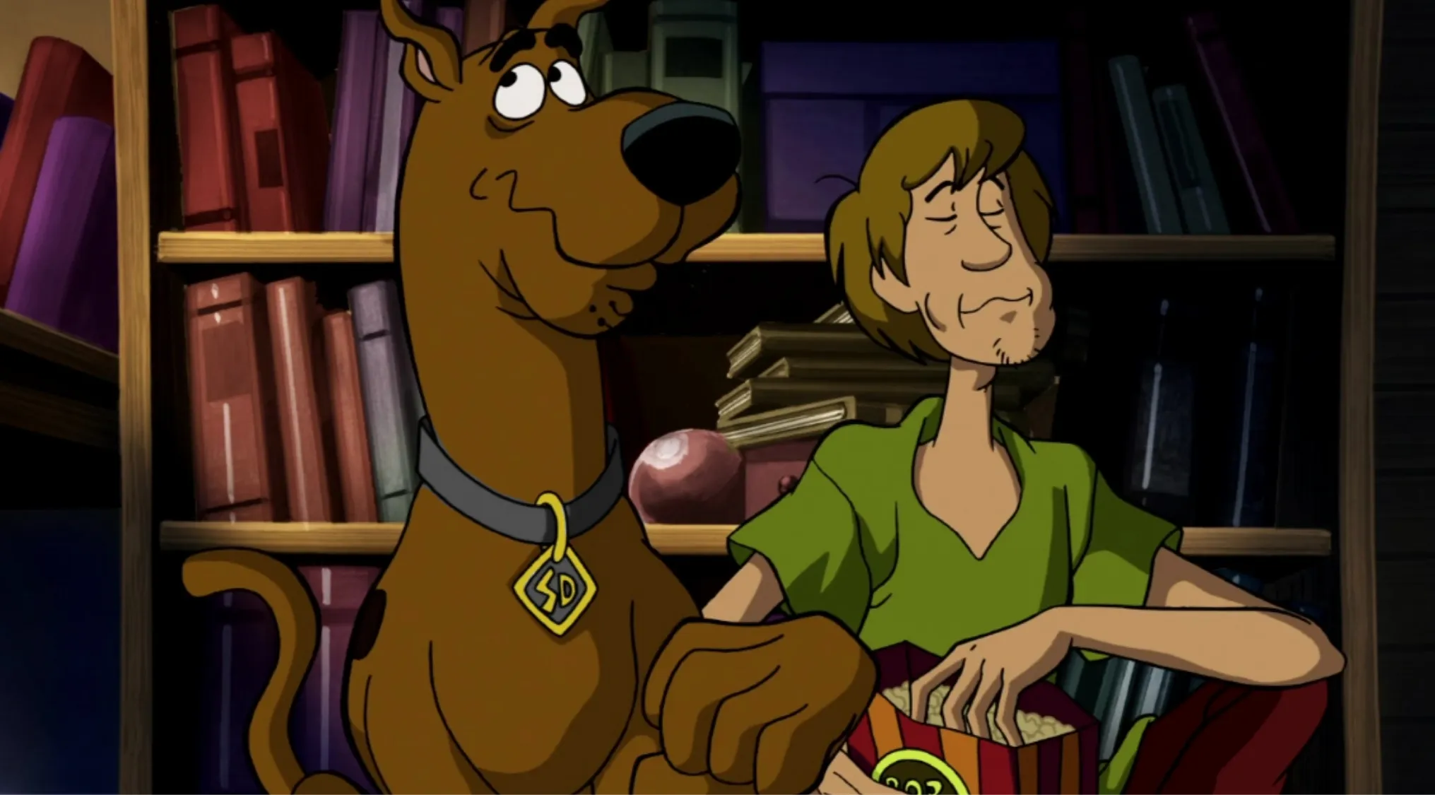 An image showing Scooby-Doo and his friend