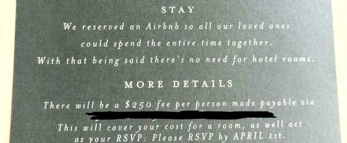$250 Per Person. With People I Don’t Know. In This Economy