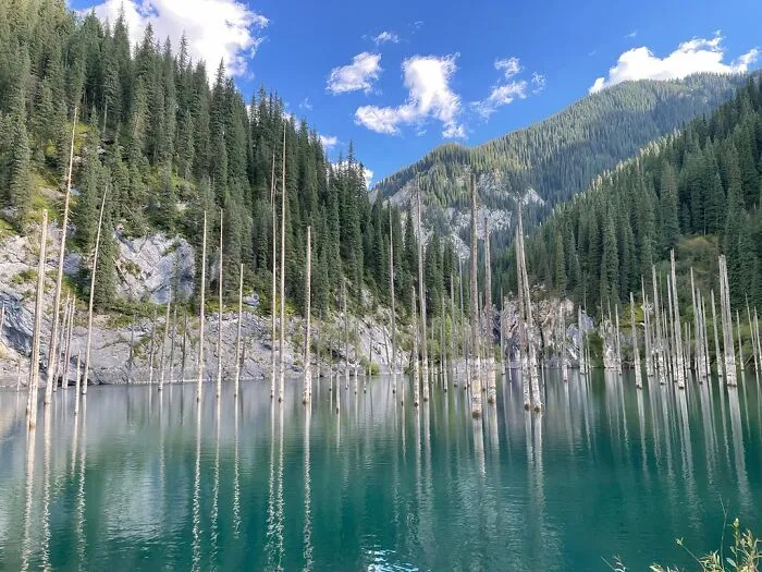 Kolsay Lakes National Park: Almaty Region, Lake Kaindy, Kazakhstan