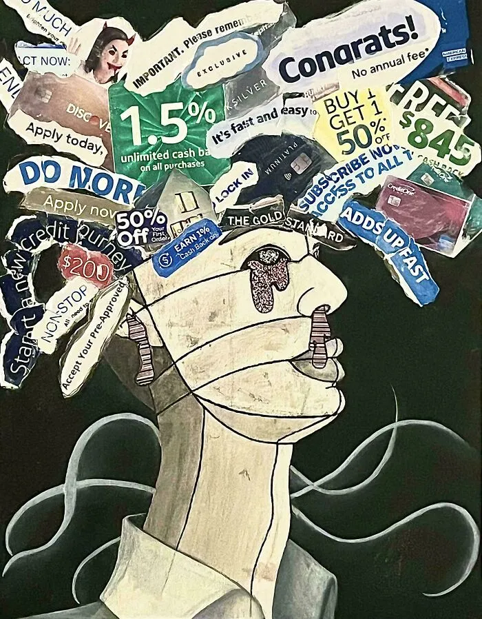 Cansado de la abrumadora cantidad de correo que recibo a diario, decidí hacer arte con él.
