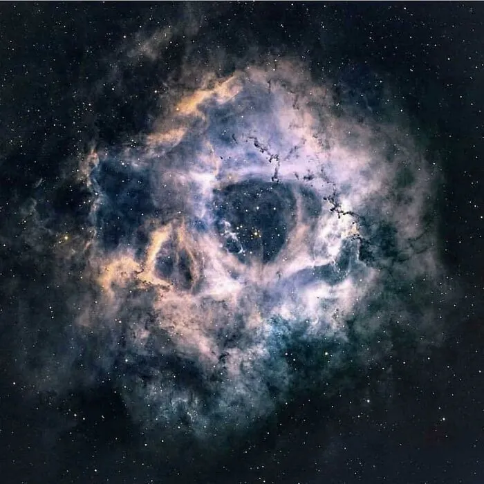 The Rosette Nebula, Some Say Depicts A Human Skull