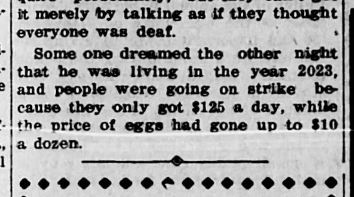 The Year 1923 Predicts 2023