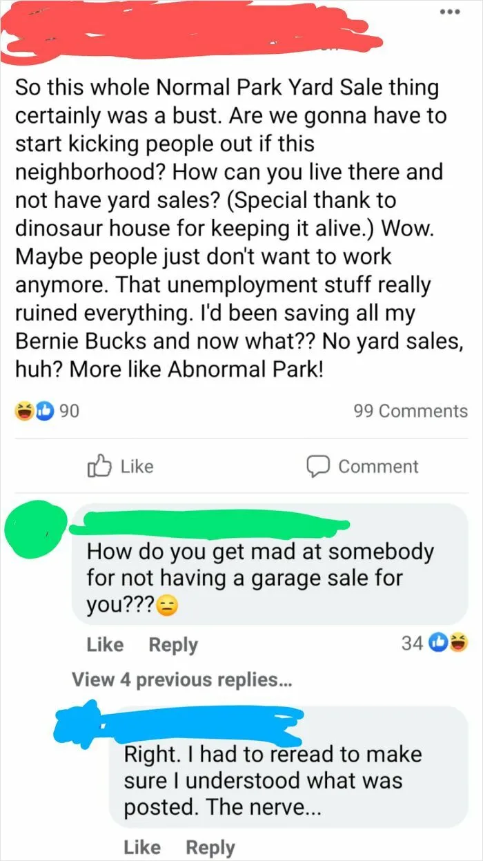 Choosing Beggar Is Mad About The Lack Of Yard Sales