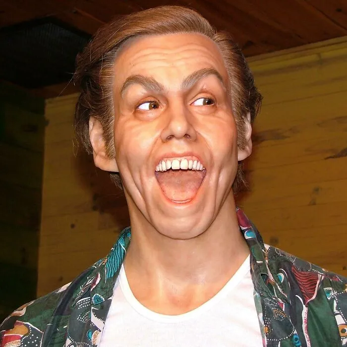 A Wax Sculpture Of Jim Carrey