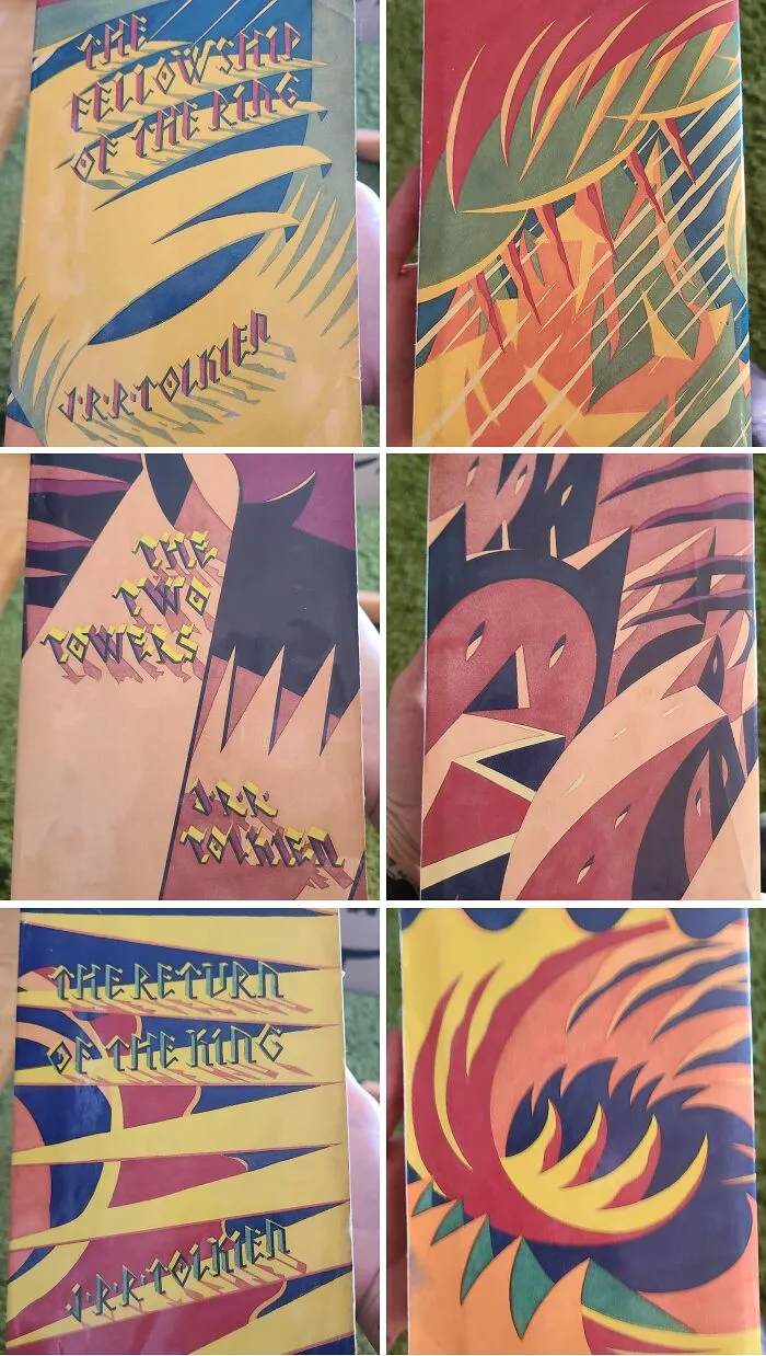 Told My Spouse How Much I Love Terrible Book Covers And He Insisted I Show My Lord Of The Rings Trilogy