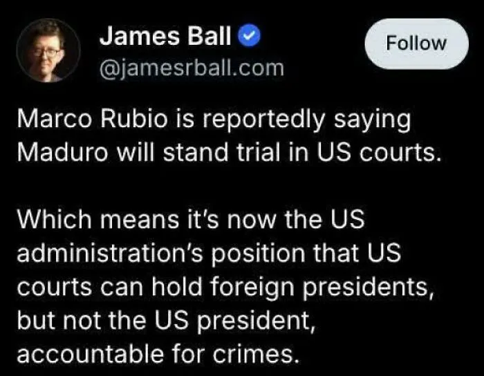 The U.S. Is Not The World's Police Force And Cannot Tell The World What To Do