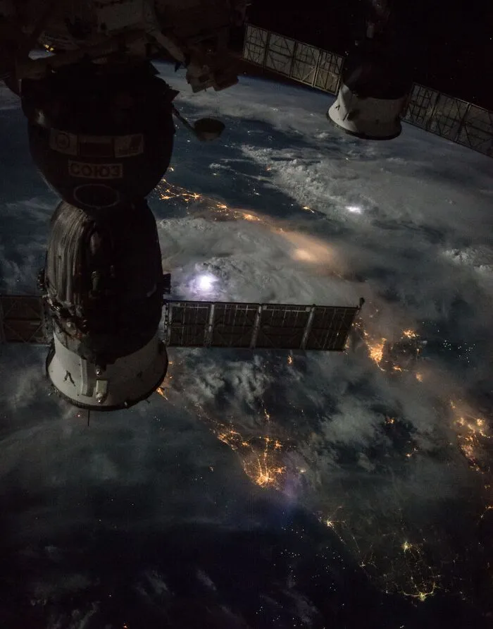This Is What The Earth Looks Like During A Stormy Night From Space