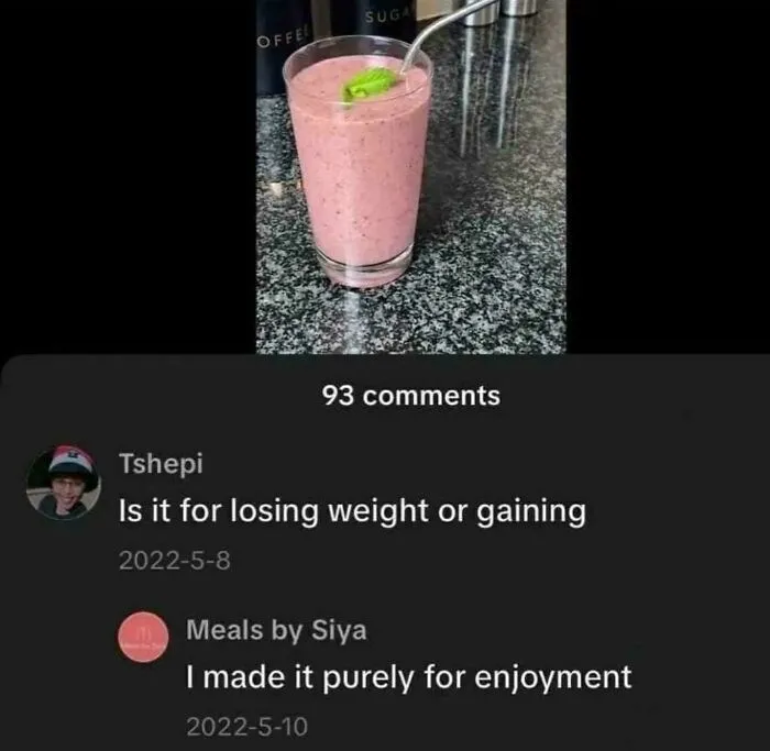 At Least They Didn't Go Right To Assuming It's For Losing Weight 