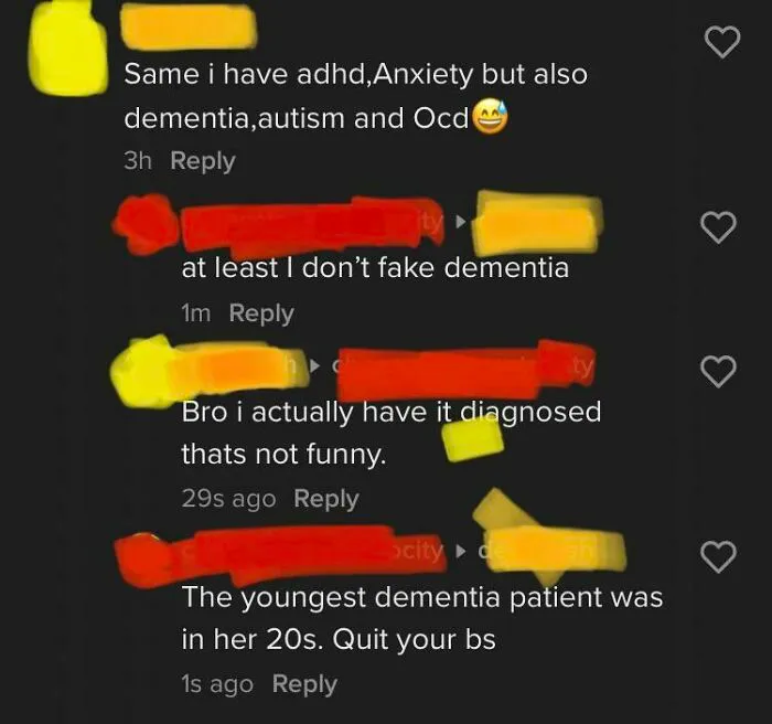 TikTok Commentor Gets Called Out For Faking Mental Issues For No Reason