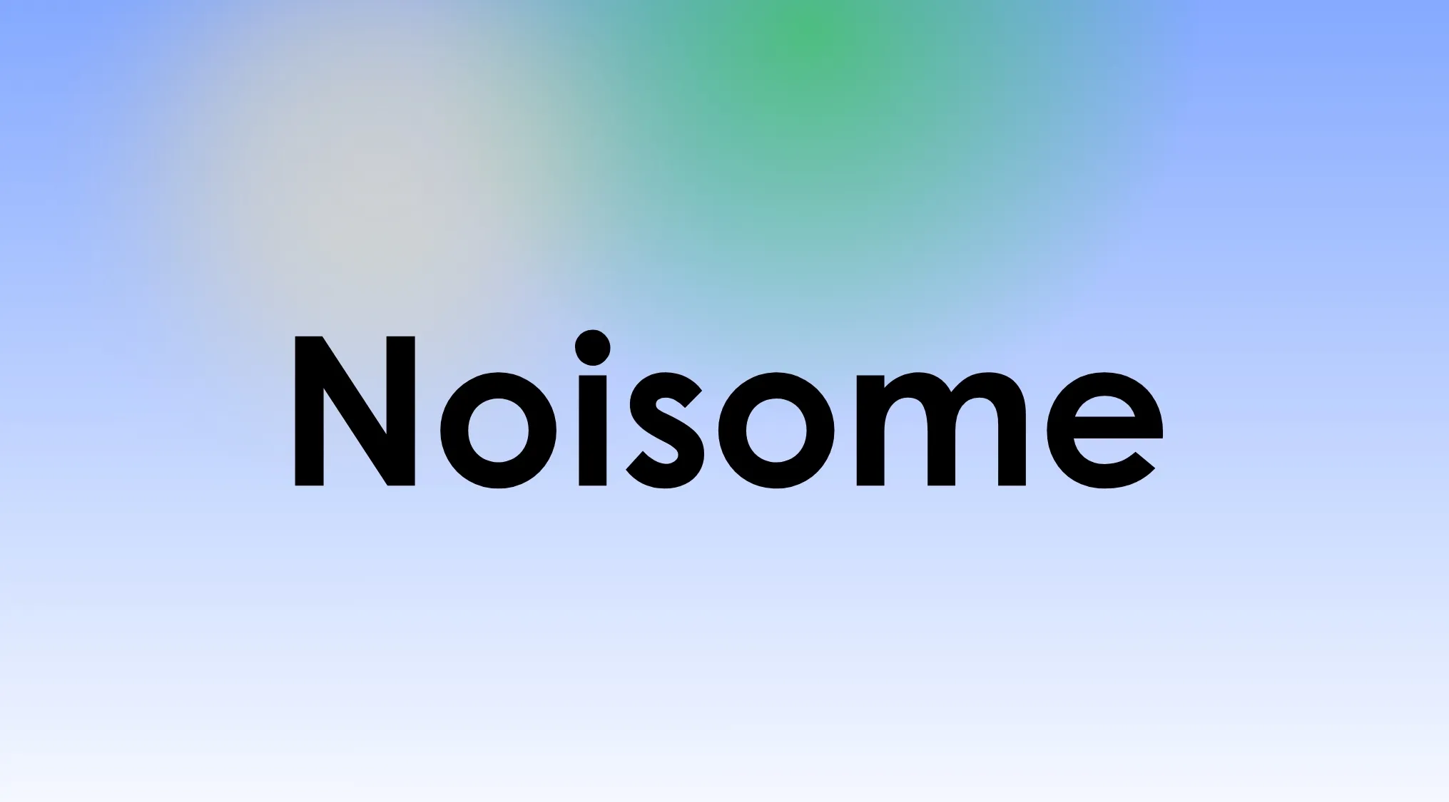 The word Noisome in black text on a blue-green gradient background. What is the definition of this word?
