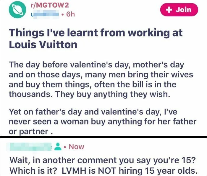 Just A 15 Yo Working At Louis Vuitton
