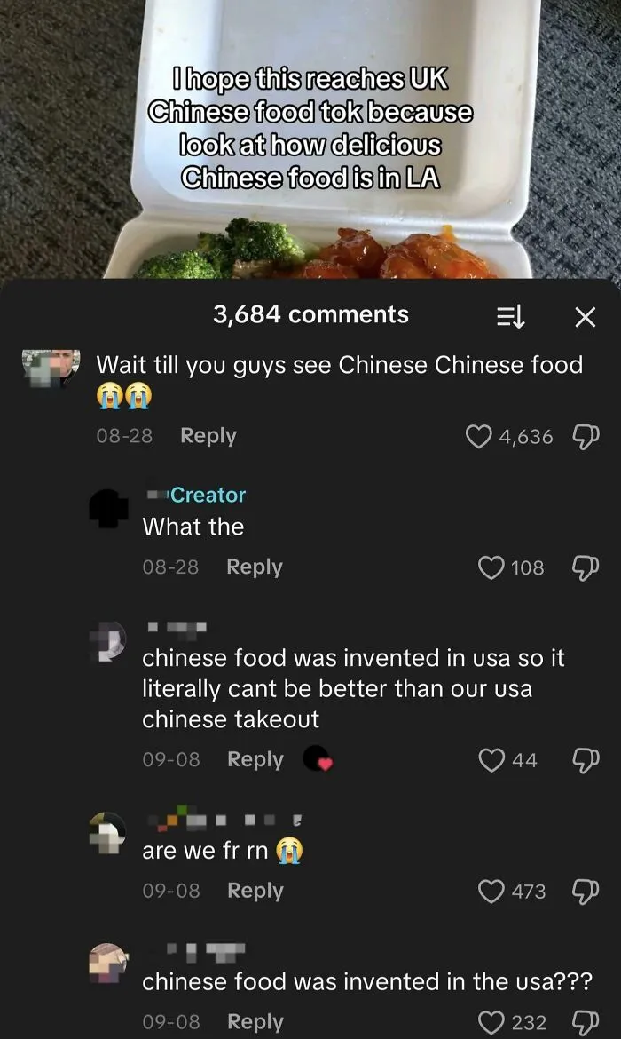 Chinese Food Was Invented In The USA