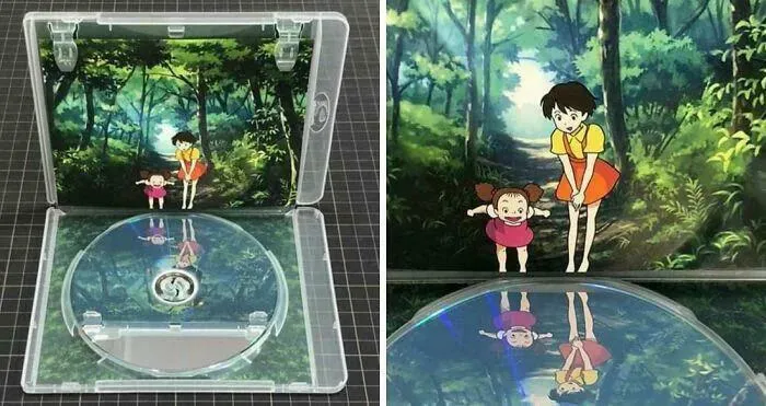 Reflejo en el DVD como parte del diseño